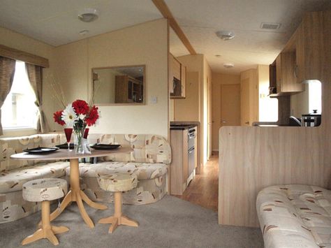 Decorate your static caravan to make it a home from home Caravan Curtains, Caravan Interior Makeover, Caravan Conversion, Caravan Living, Retro Dining Table, Static Caravan, Caravan Decor, Caravan Makeover, Caravan Holiday