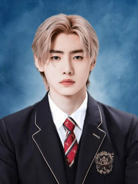 Enhypen Yearbook Photo, Sunghoon Graduation Pic, Enhypen School Photoshoot, Formal Id Picture, Photo Yearbook, Yearbook Photoshoot, Welcome To The Game, Face Template, School Id