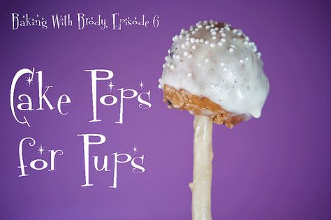 Cake pops for pups Cake Pops For Dogs Recipe, Cake Pops For Dogs, Pup Pops, Dog Cake Pops, Dog Friendly Cake, Easy Dog Treat Recipes, Cake Pop Maker, Dog Biscuit, Dog Biscuit Recipes