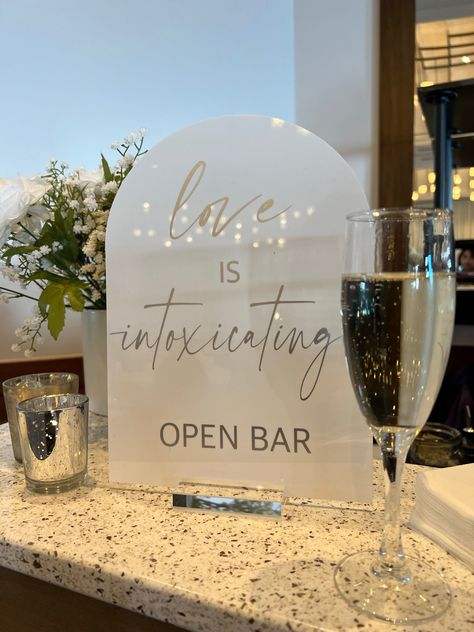 Love is Intoxicating Love Is Intoxicating, Wedding Bar Signs, Wedding Bar, Bar Signs, Wedding Inspo, Bar, Signs