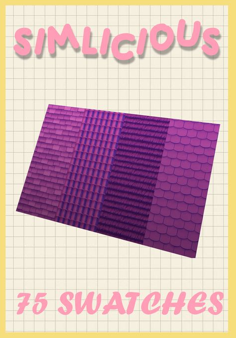 simlicious roofs recolor Sims 4 Cc Roof Patterns, Sims 4 Cc Recolor, Sims 4 Roof Cc, Sims Design, Sims 4 Build, Sims 4 Cc Finds, Sims 4 Clothing, Sims Mods, Sims 4 Cc