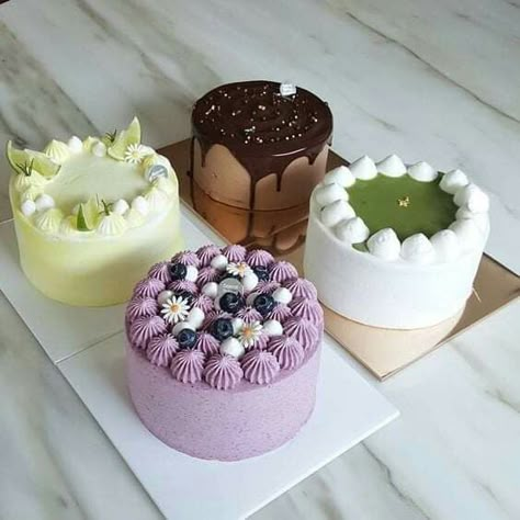 Simple Cake Decor, Korea Cake, Chocolate Fruit Cake, Korean Cakes, Cakes Aesthetic, Minimalist Cake, Cake Cafe, Cake Style, Cakes Design