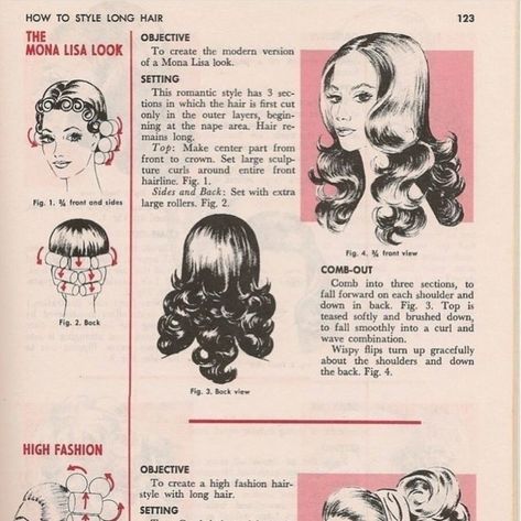 Vintage Hairstyles Tutorial, Vintage Curls, The Mona Lisa, Old Hairstyles, Hair Patterns, Hair Guide, Curl Pattern, Hair Stylies, Roller Set