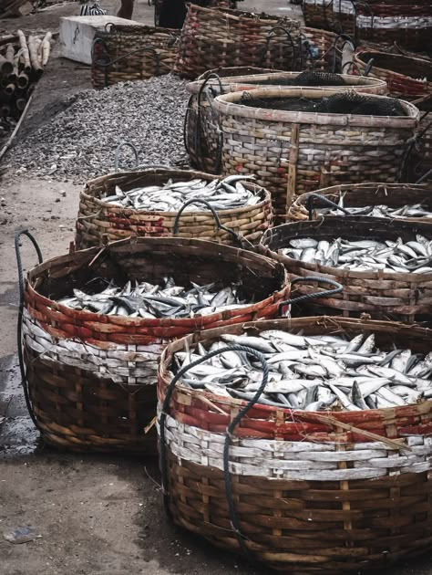 Fishermen Aesthetic, Fisherman Aesthetic, Fish Basket, Jimbaran, Travis Fimmel, Fish Market, Food Lifestyle, Fishing Villages, Fish And Seafood