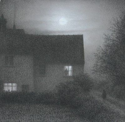 Steven OUTRAM - Silent Approach It Comes At Night, Silent Art, Foggy Night, British Art, Dark Photography, British Artist, Dark Night, Dark Art, Aesthetic Art