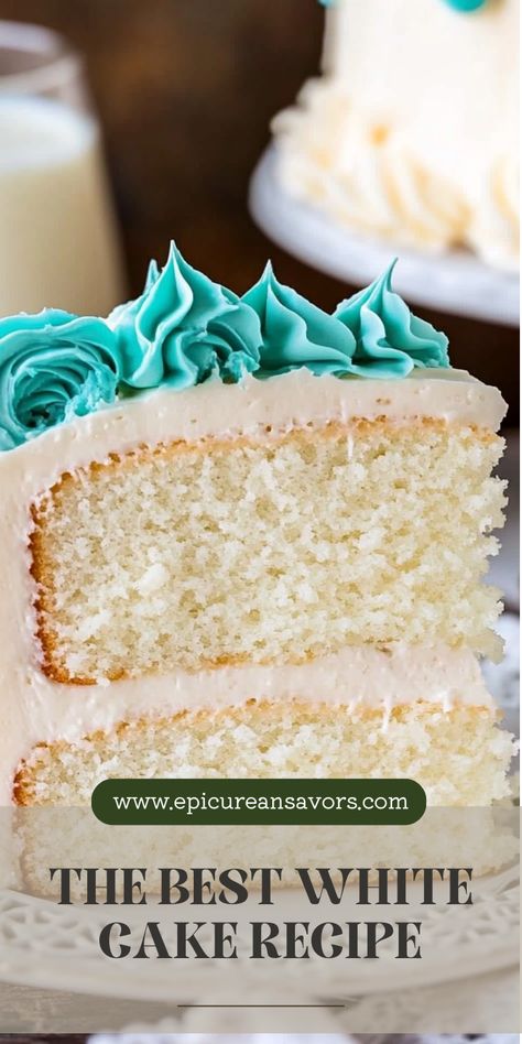 This easy homemade white cake is fluffy, moist, and perfect for weddings or birthdays. Simple ingredients, soft texture, and bakery-quality results! Homemade White Cake, Best White Cake, Best White Cake Recipe, Homemade White Cakes, Moist White Cake, White Cake Recipe, Fruit Filling, Vanilla Buttercream, Cake Flour