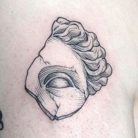 Simple Statue Tattoo, Inner Bicep Tattoo Men Simple, Aphrodite Tattoo, Inner Bicep Tattoo, Minimalist Tattoo Ideas, Engraving Tattoo, Simple Tattoos For Guys, Small Forearm Tattoos, Statue Tattoo