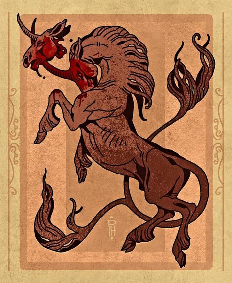 Putrid Hound, Give Me Flowers, Evil Unicorn, Unicorn Art, Creature Concept Art, Weird Art, In Peace, Funky Art, Creature Design