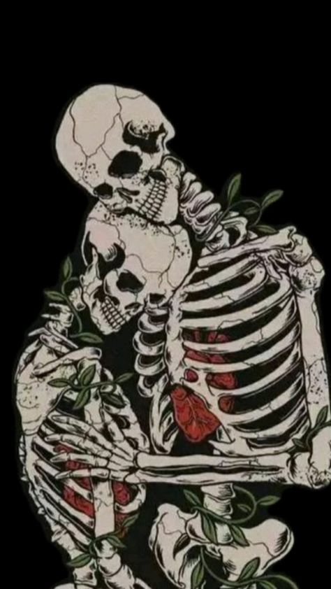 The Lovers, Skeleton, Roses, Tattoos, Instagram