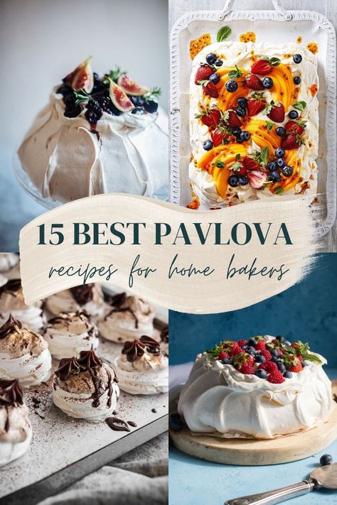 15 Pavlova Recipes That Will Delight Your Taste Buds | Looking for a delicious new dessert to try? Pavlova is a dessert that will tantalize your taste buds. Check out these 15 fantastic pavlova recipes! Pretty Pavlova, Pavlova Tower, Easy Pavlova, Pavlova Toppings, Fruit Pavlova, Berry Pavlova, Cold Dessert Recipes, Pavlova Dessert, Celebration Desserts