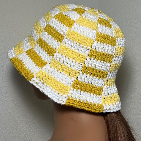 Handmade Materials: Cotton Yarn 21-22 Inch Circumference Fit Please Feel Free To Contact Me If You Have Any Questions Red And Yellow Crochet, 90s Crochet Fashion, Crochet Caps, Classy Crochet Dress, Crochet Summer Hats, Crochet Baby Sweaters, Colorful Hat, Crochet Winter Hats, Crochet Hat For Women