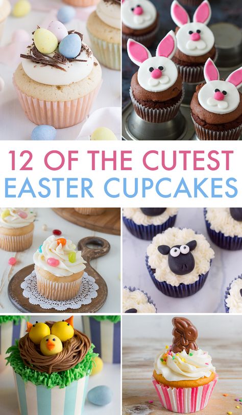 Easter Cupcakes | The Best Recipes - Love and Marriage Christian Easter Cupcakes Ideas, Easter Bunny Cupcakes Ideas, Easter Desserts Cupcakes, Easter Cupcakes Decoration, Easter Cupcake Recipes, Easter Basket Cupcakes, Button Cupcakes, Easter Cupcakes Easy, Easter Cake Decorating