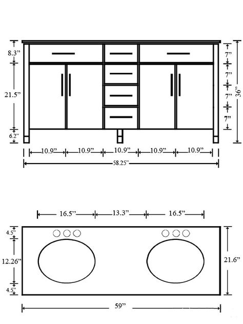 Comfort Height” of Bathroom Vanity is 36 inches Vanity Luxury, Vanity Height, Double Sink Cabinet, Cheap Bathroom Vanities, Corner Bathroom Vanity, 36 Inch Bathroom Vanity, Bathroom Vanity Sizes, Standard Bathroom, Unique Bathroom Vanity