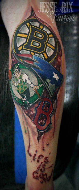 New England Sports Fan Tattoo Boston Tattoo, Sport Tattoos, Half Sleeve Tattoos Drawings, Tattoo Shoulder, Fan Tattoo, England Sports, Red Socks, Sweet Tattoos, Line Art Tattoos