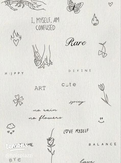 Tiny Tattoo Ideas, Small Girly Tattoos, Small Pretty Tattoos, Petite Tattoos, Tiny Tattoo, Small Hand Tattoos, Discreet Tattoos, Dainty Tattoos, Girly Tattoos