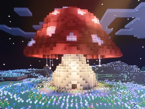 Something I built in minecraft💪🏽 😎 Mushroom City Minecraft, Minecraft Big Mushroom, Minecraft Mooshroom Island, Mooshroom Island Builds Minecraft, Minecraft Mushroom Island Build, Mushroom Kingdom Minecraft, Mushroom Castle Minecraft, Minecraft Building Ideas Mushroom, Biomes O Plenty House Minecraft