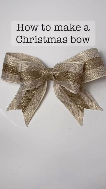 Lets craft! on Instagram: "Reposting one of my more popular tutorials now that Christmas season is coming! These bows are so easy to make and perfect for decorations and wrapping presents 🎁🎀 #howto #howtomakeabow #christmasdecor #christmaswrapping #christmasdecorations #christmasdiy #christmascrafts #christmasideas #countdowntochristmas" Bows For Presents, Diy Wreath Bow, Christmas Bows Diy, Homemade Bows, Christmas Wreaths Diy Easy, Wrapping Presents, Ribbon Crafts Diy, Diy Christmas Wreaths, Presents Christmas