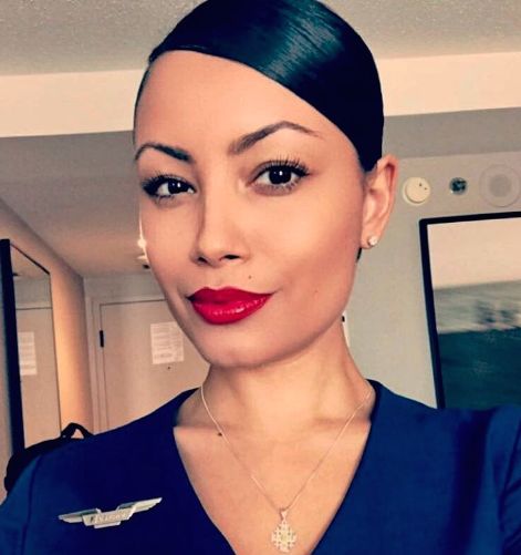 Baddest Flight Attendant Baes In The Game | Page 15 | Bossip Flight Attendant Hairstyles, Flight Attendant Hair, Formal Hairstyles For Long Hair, Flight Attendant Fashion, Flight Attendant Uniform, Feminine Skirt, Flight Attendant Life, Flight Attendants, Slick Hairstyles