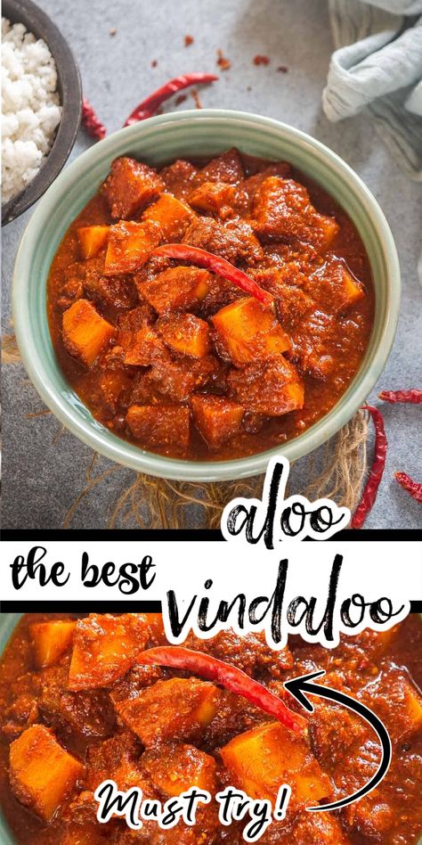 Potato Vindaloo Recipe, Vegetarian Vindaloo, Beef Vindaloo, Chicken Vindaloo Recipe, Vindaloo Curry, Vindaloo Recipe, Chicken Vindaloo, Homemade Tofu, Chicken Recipies