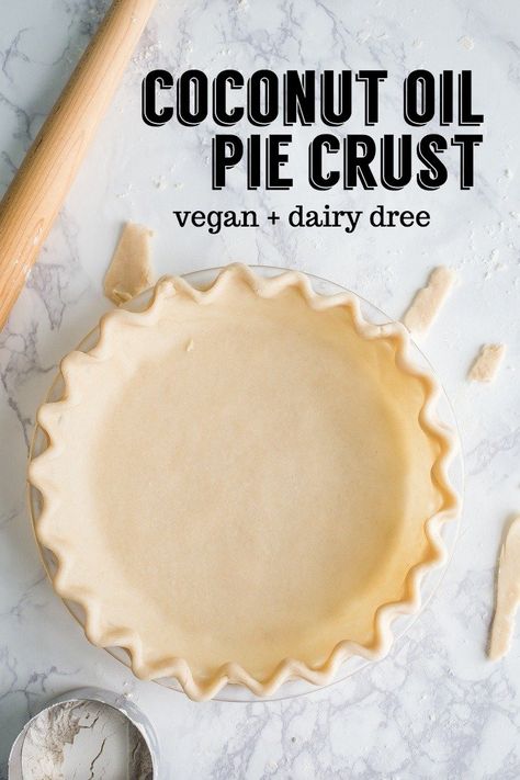 Coconut Oil Pie Crust, Dairy Free Pie Crust, Dairy Free Lifestyle, The Best Pie Crust, Best Pie Crust, Dairy Free Pies, Make Pie Crust, Oil Pie Crust, Vegan Pie Crust