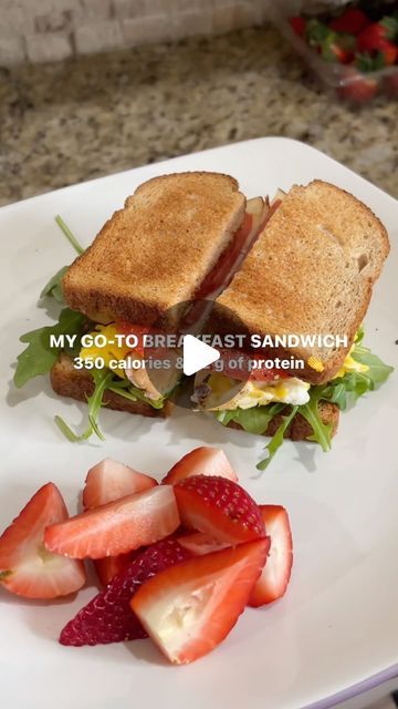 Breakfast Sandwich High Protein, Egg Sandwich Healthy, 1500 Calorie Meal Plan, Slice Of Cheese, Turkey Breakfast, Deli Turkey, More Protein, Calorie Meal Plan, Egg Sandwiches