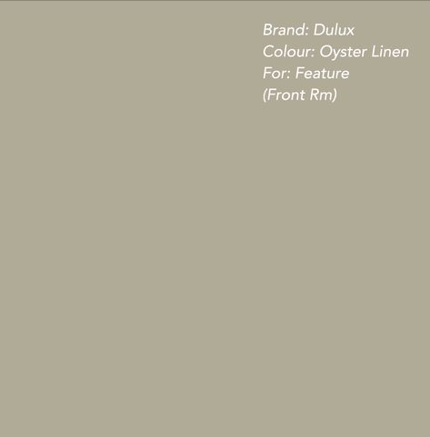 Dulux Oyster Linen, Green Pallet, Bongo Drum, Dulux Paint Colours, House Renos, House Colour, Home Paint Color, Dulux Paint, House Colours