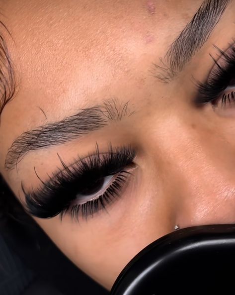 Volume Open Eye Lash Extensions Mapping, Dramatic Lashes With Bottoms, Lash Map Mega Volume, Bottom And Top Lashes, Volume Lashes With Bottom Lashes, Lash Extensions Sets, Bottom Lashes Black Women, Lash Layout, Rich Off Lashes