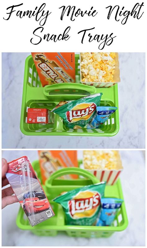 Kid Movie Night Snacks, Movie Night Snack Tray, Family Movie Night Snacks, Movie Night Box, Movie Night For Kids, Perfect Movie Night, Movie Night Food, Movie Night Gift, Movie Night Birthday Party