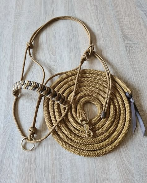 Paracord Horse Halter, Paracord Color Combinations, Rope Halters For Horses, Paracord Horse Tack, Toys For Horses, Rope Bridle, Mini Horse Tack, Barrel Racing Tack Sets, Horse Tack Diy