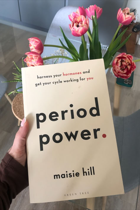 Period Power by Maisie Hill has been a life changing book for getting to know my cycle and myself better. Would highly recommend to anyone with a period! Period Power, Fertility Tracker, Power Book, Cycle Syncing, Empowering Books, Best Self Help Books, Healing Books, Books To Read Nonfiction, Menstrual Health