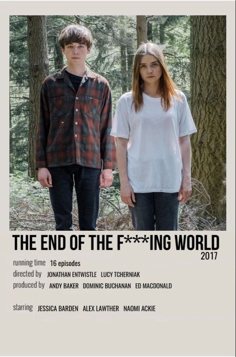 End Of The Fun**in World Poster, The End Of The F Ing World Poster, The End Of The F Ing World, Sunshine Movie, James And Alyssa, Like A G6, Polaroid Movie Poster, Indie Decor, Posters Minimalist