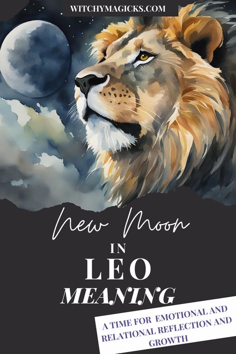 Ready to infuse your life with creativity and confidence? Our in-depth exploration of the New Moon in Leo is your ticket to unleashing your inner fire! Learn how to embrace bold beginnings, set intentions aligned with your heart's desires, and channel the vibrant energies of Leo into your life. Dive into the magic of the lunar spotlight now! #NewMoon #LeoEnergy #CreativeManifestation #LunarMagic Leo Meaning, New Moon Meaning, New Moon In Leo, Lunar Energy, Lunar Magic, Moon In Leo, Moon Rituals, Leo Traits, Set Intentions