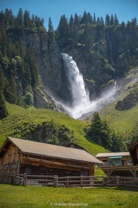 Stäubifall - Hike To The Most Picturesque Waterfall In Switzerland - CHARLIES WANDERINGS Switzerland Hotels, Places In Switzerland, Green Pastures, Best Boutique Hotels, Switzerland Travel, Dirt Road, Top Travel Destinations, Road Trip Itinerary, Incredible Places