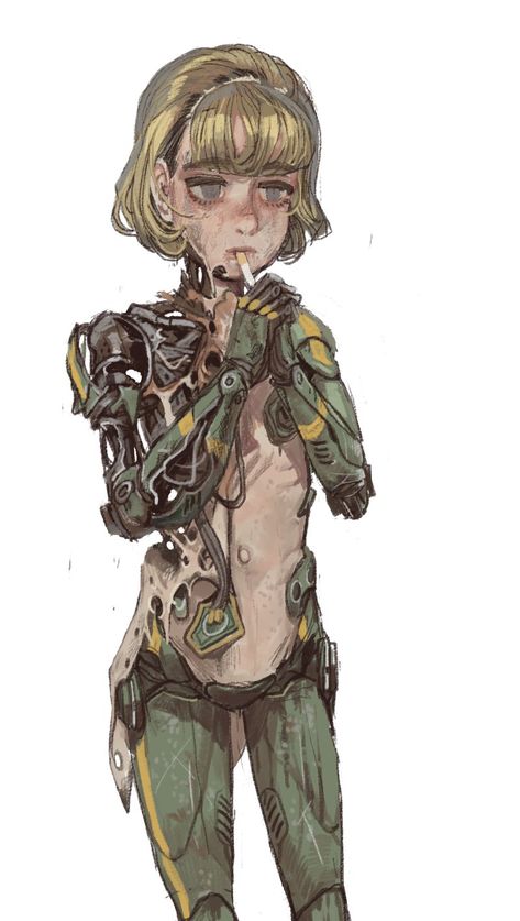 Pilots Art, Mechanical Arm, Cyborgs Art, Skin Drawing, Body Pose Drawing, Cyberpunk Character, Anime And Manga, Original Character, Picture Search