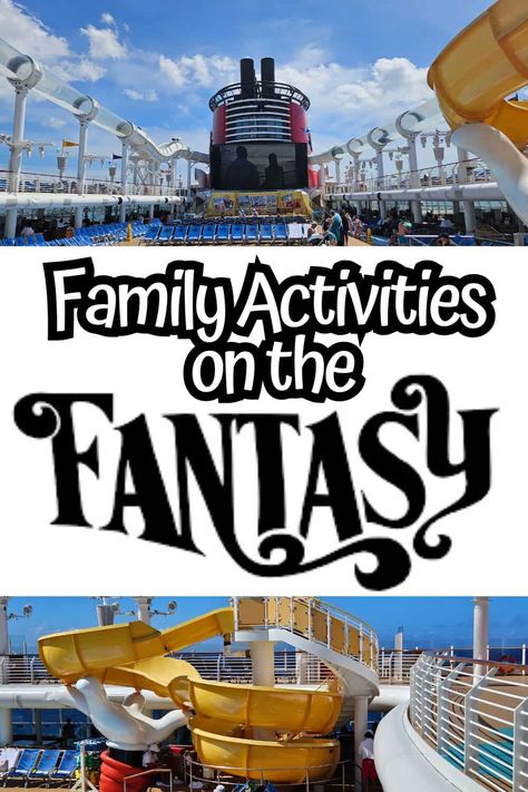 BEST Disney Fantasy Cruise Activities for Families Disney Cruise Fantasy Ship, Fantasy Cruise Ship, Disney Dream Cruise Ship, Disney Fantasy Cruise, Cruise Activities, Transatlantic Cruise, Disney Dream Cruise, Disney Cruise Vacation, Cruise Ideas