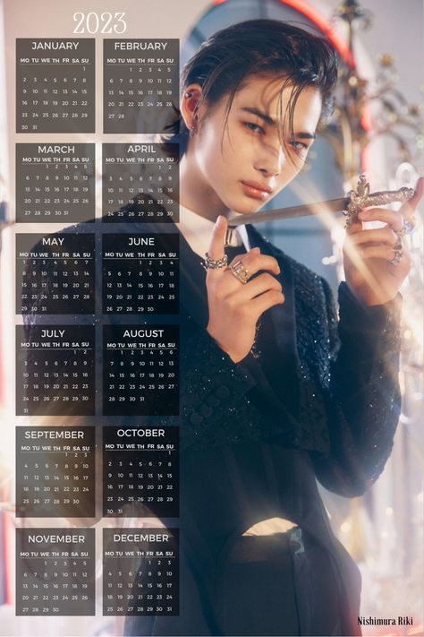 Niki Ni-Ki Riki Nishimura fanmade calendar 2023 Darkblood new half full Enhypen wallpaper Enhypen Calendar 2024, Enhypen Calendar, Cool Kpop Wallpapers, Calendar 2023, Printable Calendar, Kpop Wallpaper, Kpop Idol, Wallpapers, Collage