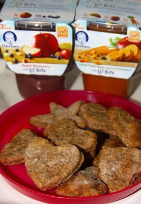 Homemade Teething Biscuits made with Gerber 3rd Foods®️️ Lil’ Bits®️️ Baby Food Homemade Teething Biscuits, Baby Food Homemade, Baby Food Ideas, Food Finger, Teething Biscuits, Natural Snacks, Teething Baby, Sweet Potato And Apple, Food Homemade