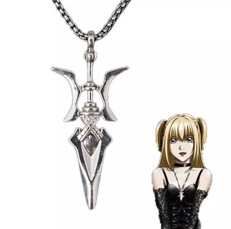 Anime Lol, Misa Amane Cosplay, Anime Necklace, Valentine Gifts For Girls, Adornment Jewelry, Misa Amane, Cosplay Jewelry, Cross Jewelry, Halloween Cosplay