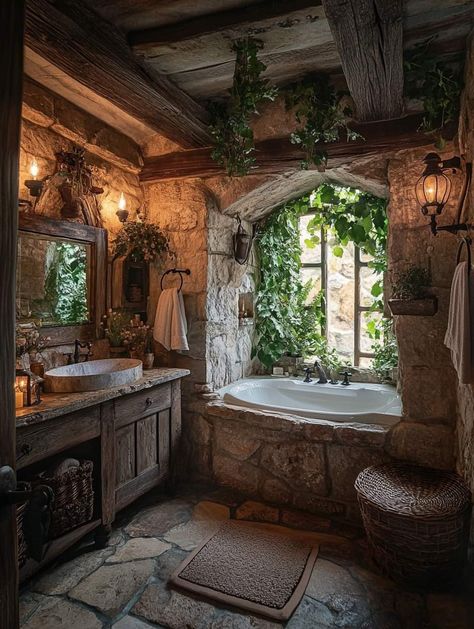 Fairytale Bathroom, Farmhouse House Ideas, Mountain Lake Home, Dream House Architecture, Sky House, Earth House, Home Building Ideas, Sims House Ideas, Estate House