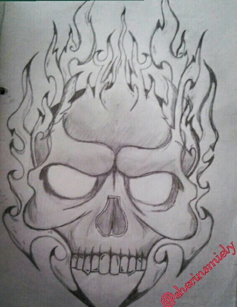 Skull On Hand Drawing, Skull On Fire Drawing, Cool Skull Drawings, Skull Drawings, Fire Skull, Skull Sketch, Cool Tattoo Drawings, Skull Fire, Fire Drawing