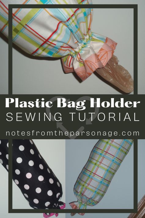 A bag to hold your bags! Keep your plastic grocery bags handy for easy reusing with this fabric plastic bag holder. Easy sewing tutorial suitable for beginners. Grocery Bag Diy, Diy Grocery Bag Holder, Bag Holder Diy, Beach Bag Diy, Sewing Projects For Christmas, Diy Plastic Bag Holder, How To Make Placemats, Diy Plastic Bag, Diy Grocery Bags