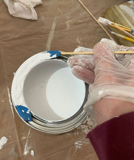 How To Pour Paint From A Can, Paint Can Pouring Hacks, Decorating Crafts, Gallon Of Paint, Tape Painting, Problem Solver, Time After Time, Paint Can, Pouring Painting