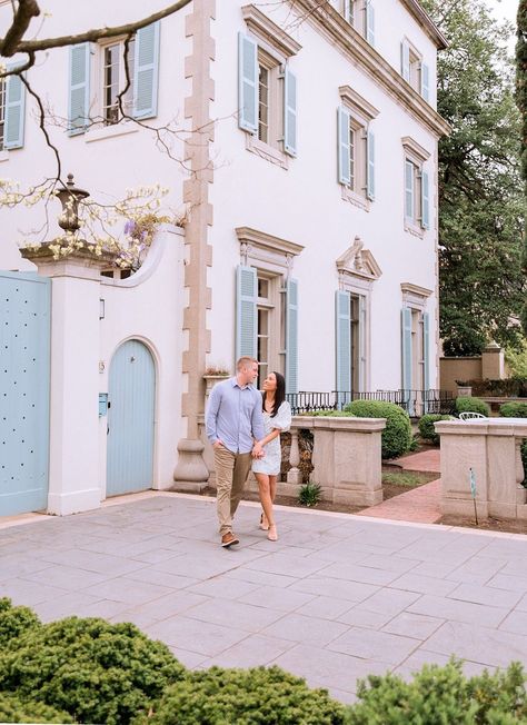 Monument Avenue was the perfect location for Piper & Nick's engagement session! It is a historic gem of row homes and foliage in downtown Richmond, Virginia. It’s a massively popular location choice, for good reason, featuring colorful classic style that transports you with European vibes. Check out the blog to see more photos from this beautiful engagement session! | Heather Dodge Photography | Virginia Wedding Photographer Engagement Photos Richmond Va, Richmond Engagement Photos, Richmond Wedding, Location Inspiration, Engagement Locations, Wedding Branding, Beautiful Love Stories, Spring Engagement, City Engagement