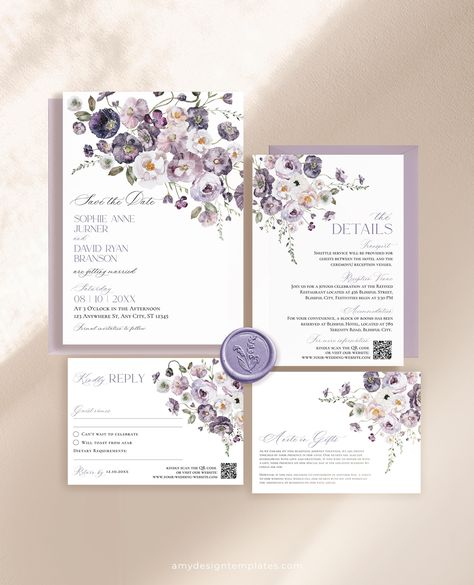 Dark purple wedding theme