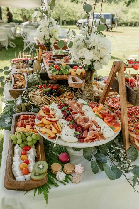 Elegant Charcuterie Table, Bridal Charcuterie, Bridal Shower Grazing Table, Small Grazing Table, Bridal Shower Charcuterie, Graze Table, Italian Vineyard, Catering Food Displays, Catering Display