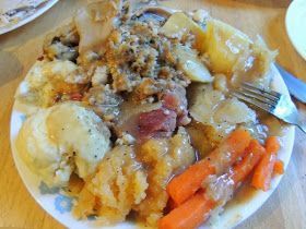 Jigs Dinner Newfoundland, Jigs Dinner, Salted Beef Recipe, Jiggs Dinner, Salt Beef, Newfoundland Recipes, Boiled Dinner, Stew And Dumplings, Rock Recipes