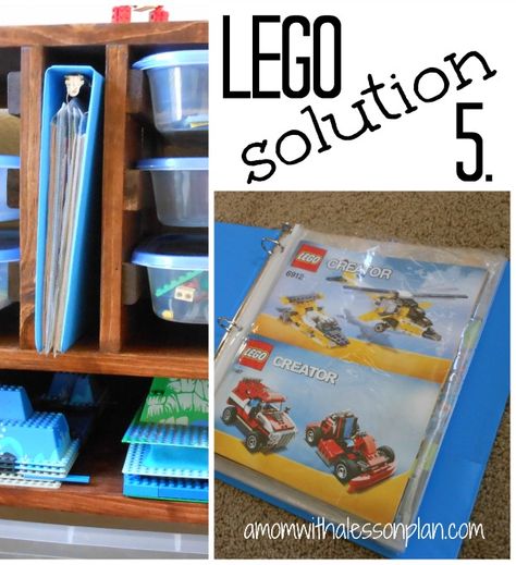 Lego Storage Problems SOLVED! Brilliant!!! Diy Lego Storage, Kids Lego Storage, Lego Storage Solutions, Table Lego, Lego Storage Organization, Lego Bedroom, Lego Organization, Space Organization, Diy Lego