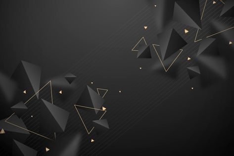 Realistic polygonal background | Free Vector #Freepik #freevector #background #abstract #triangle #line Web Background Design, Web Background Image, Background Site, Site Background, Web Design Black, Black Paper Background, Polygonal Background, Polygon Background, Purple Galaxy Wallpaper