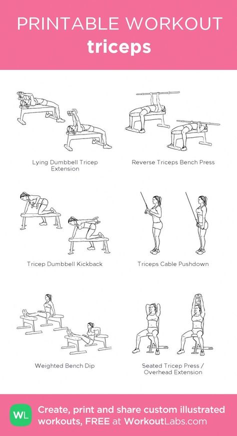 Tris Workout, Tricep Workout Gym, Tricep Workouts, Chest And Tricep Workout, Bicep And Tricep Workout, Workout Labs, Fitness Studio Training, Tricep Workout, Printable Workout