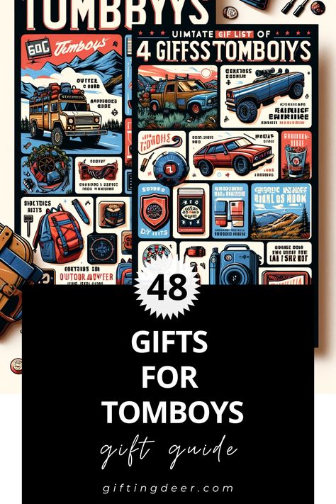 Gifts for Tomboys Christmas List Ideas Tomboy, Tomboy Gift Ideas, Gifts For Tomboys, Tomboy Girls, Cool Tech Gadgets, Types Of Girls, Fluffy Pillows, Experience Gifts, The Ultimate Gift